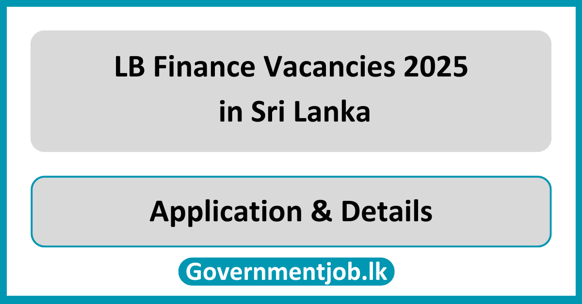 LB Finance Vacancies 2025