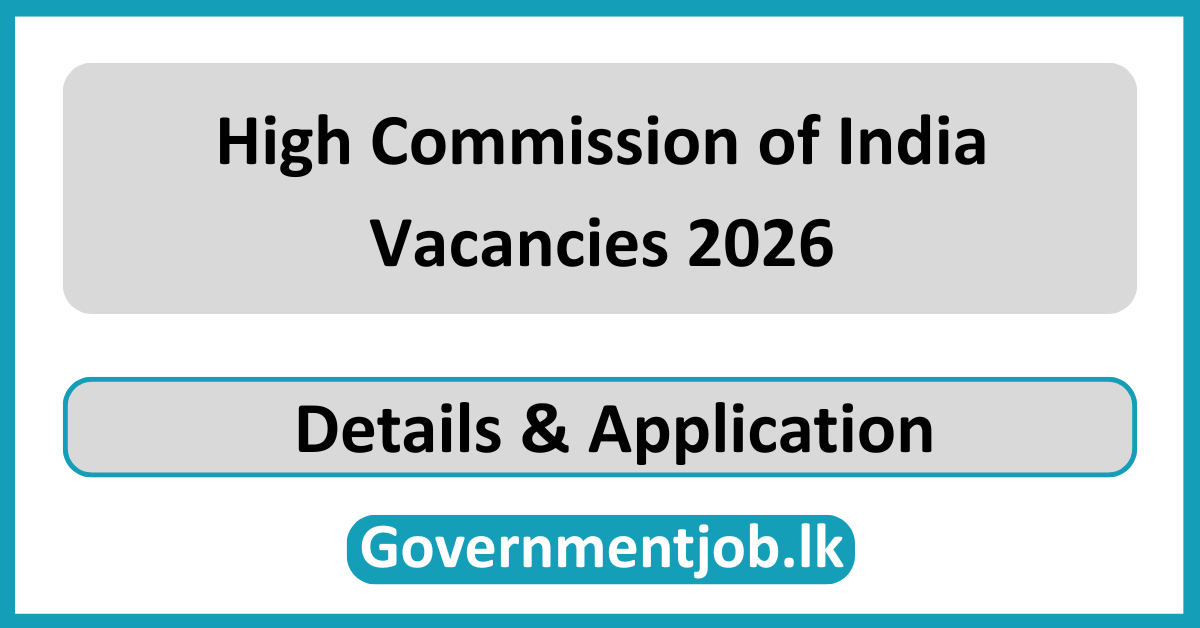 High Commission of India Vacancies 2026
