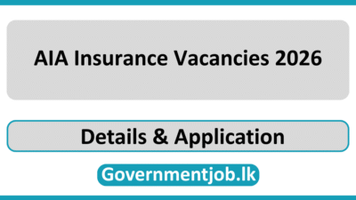 AIA Insurance Vacancies 2026