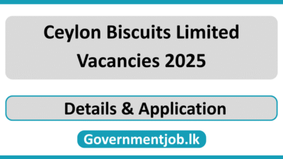 Ceylon Biscuits Limited Vacancies 2025