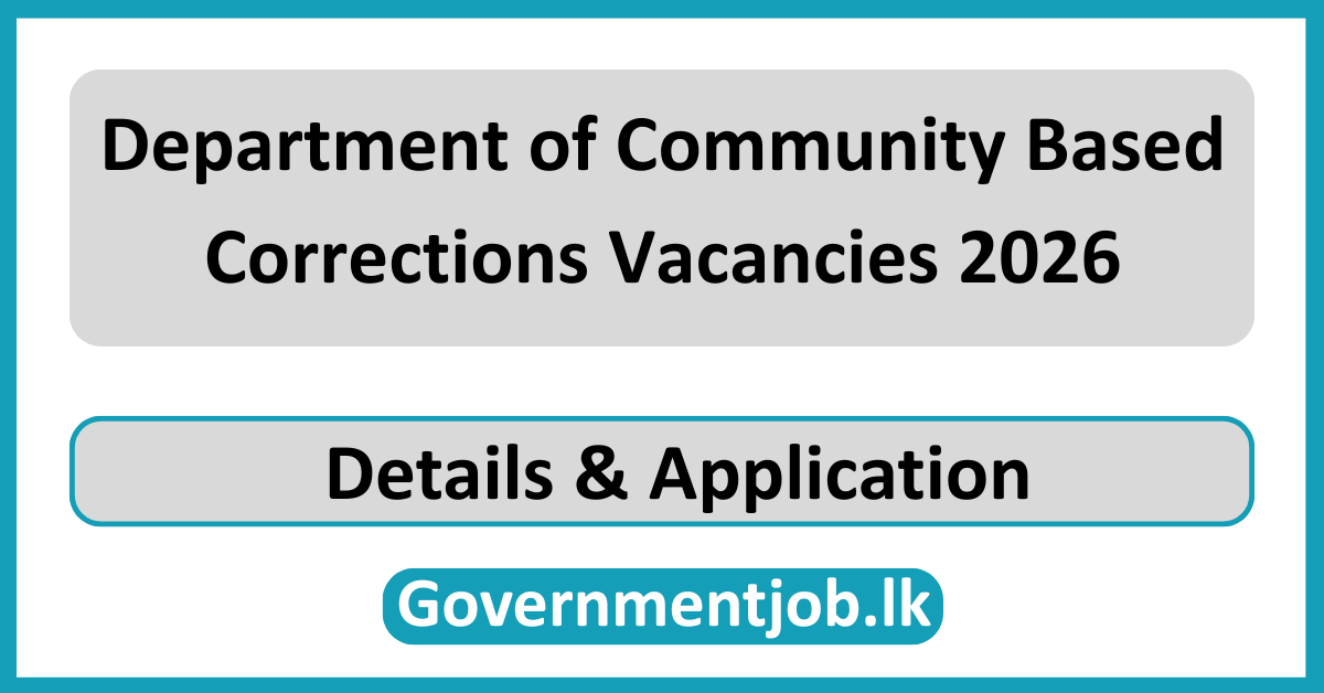 Department of Community Based Corrections Vacancies 2026