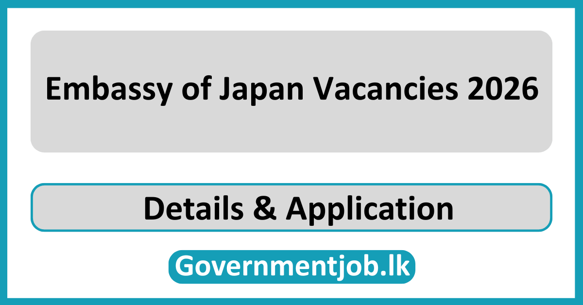 Embassy of Japan Vacancies 2026