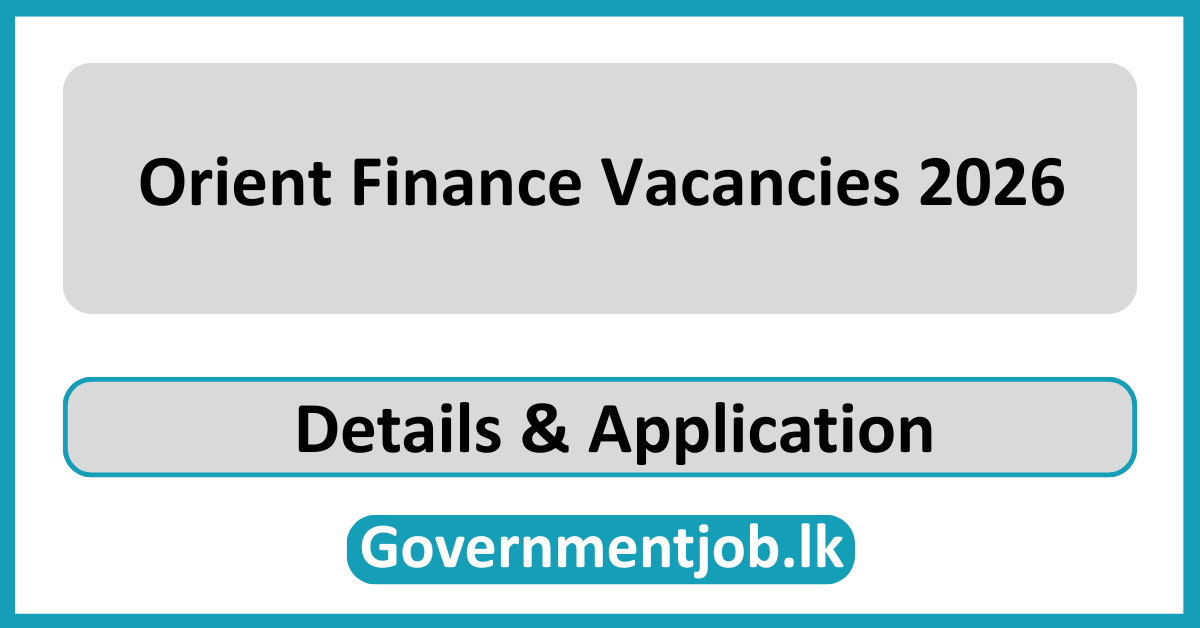 Orient Finance Vacancies 2026