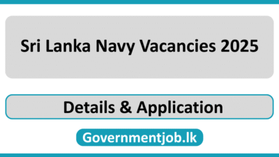 Sri Lanka Navy Vacancies 2025