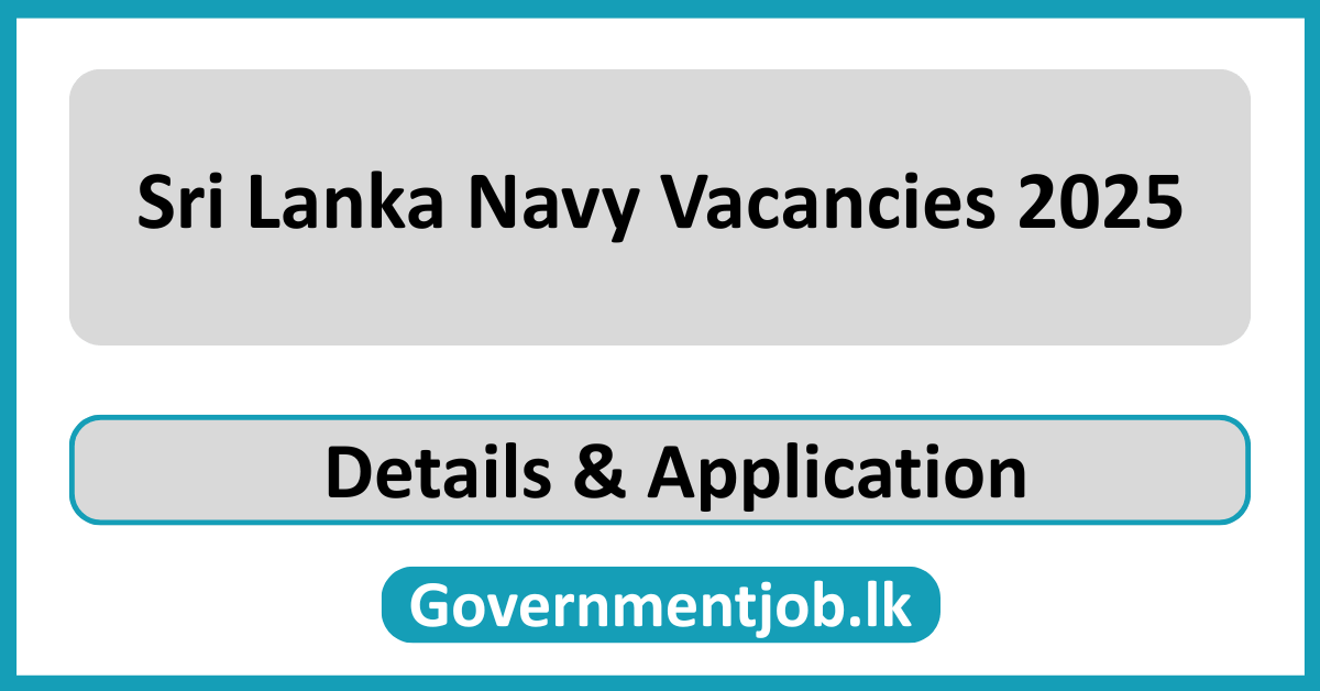 Sri Lanka Navy Vacancies 2025