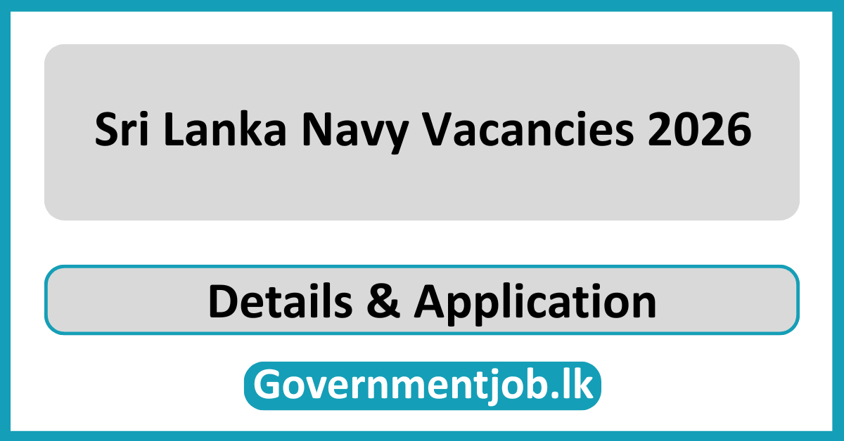 Sri Lanka Navy Vacancies 2026