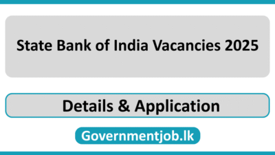 State Bank of India Vacancies 2025