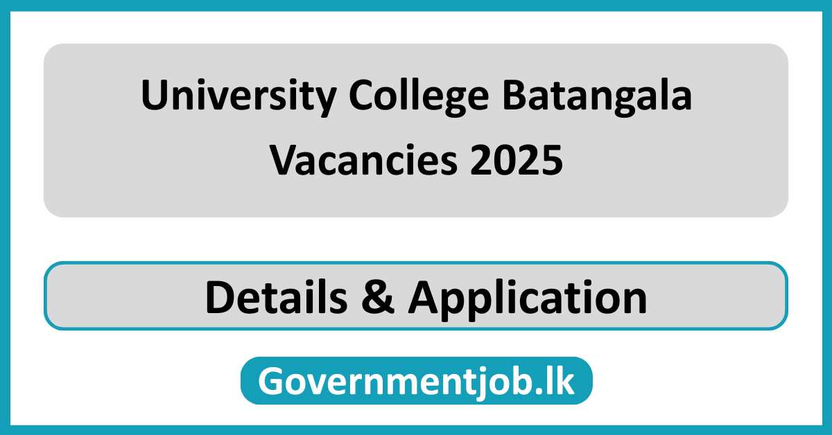 University College Batangala Vacancies 2025