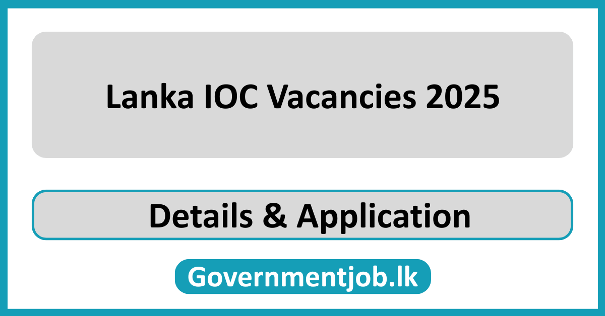 Lanka IOC Vacancies 2025