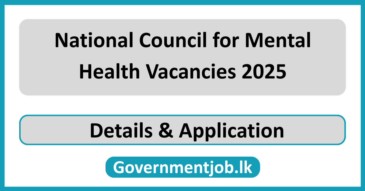 National Council for Mental Health Vacancies 2025