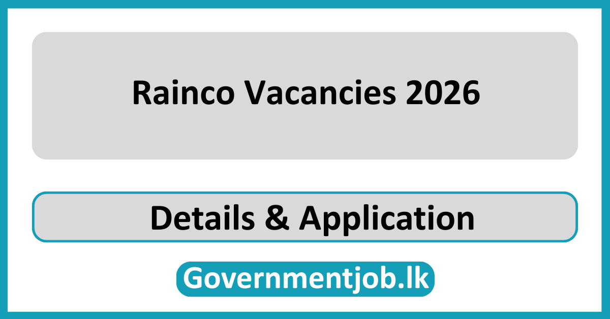 Rainco Vacancies 2026