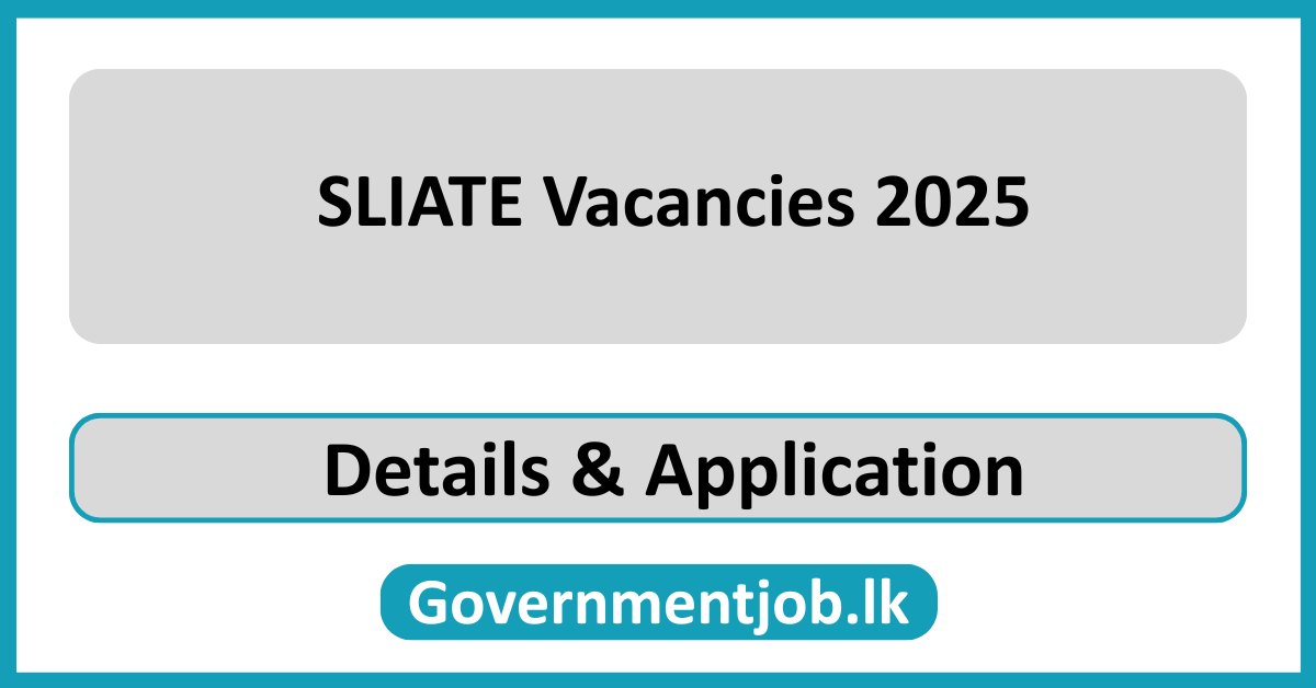 SLIATE Vacancies 2025