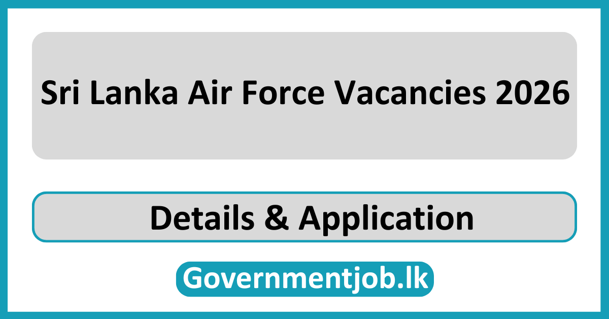 Sri Lanka Air Force Vacancies 2026