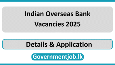 Indian Overseas Bank Vacancies 2025