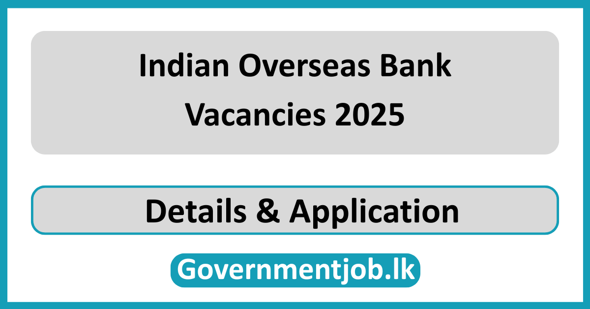 Indian Overseas Bank Vacancies 2025