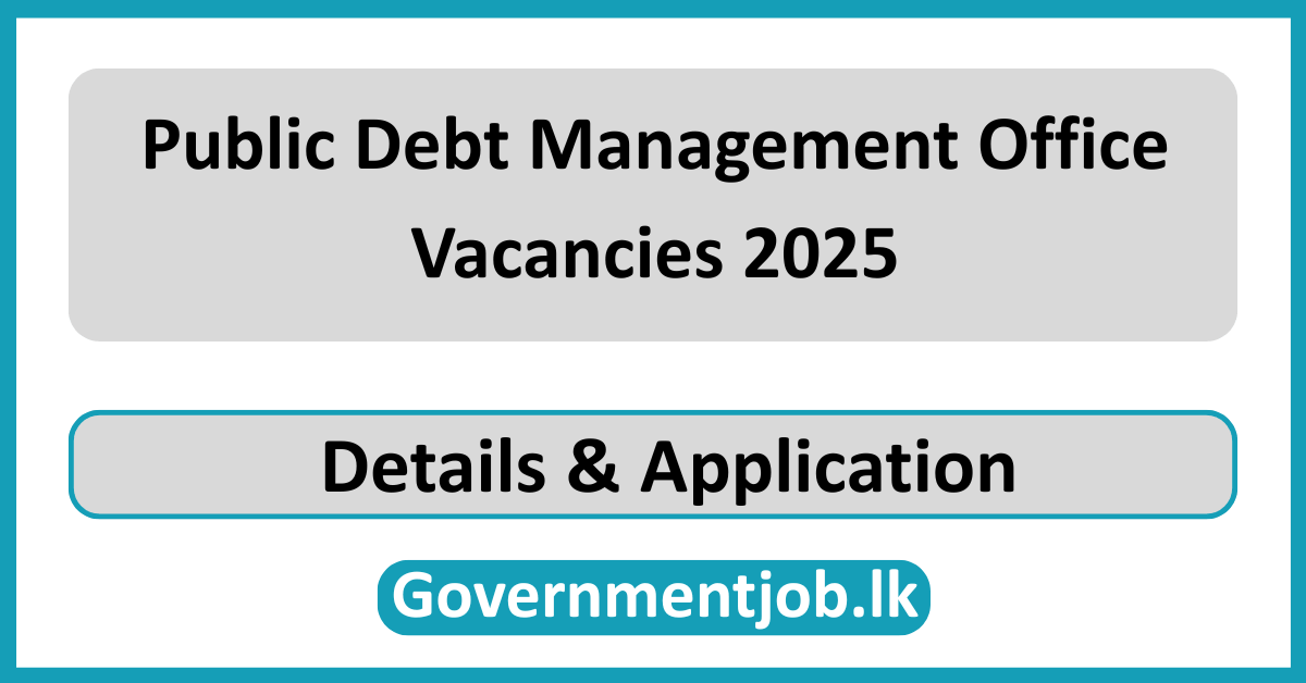 Public Debt Management Office Vacancies 2025