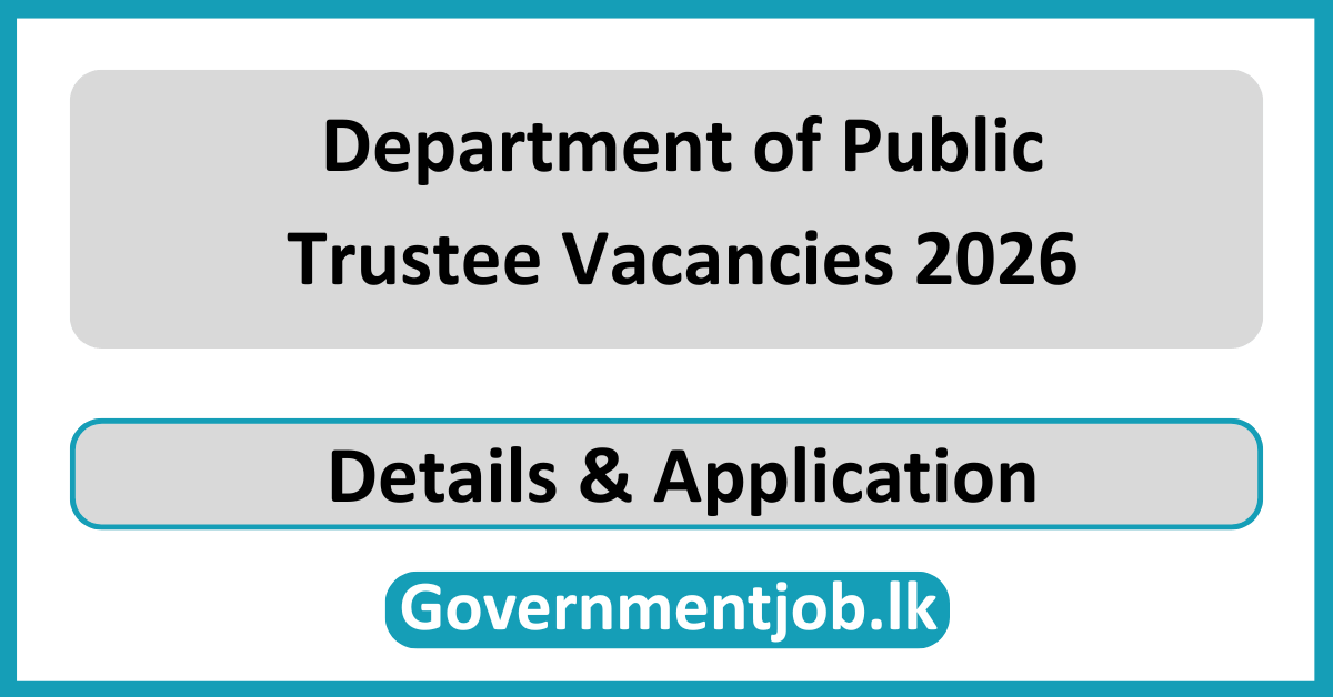 Department of Public Trustee Vacancies 2026