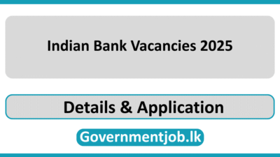 Indian Bank Vacancies 2025