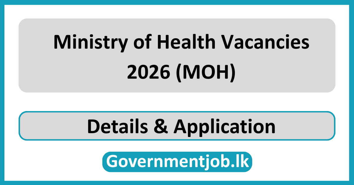 Ministry of Health Vacancies 2026 (MOH)