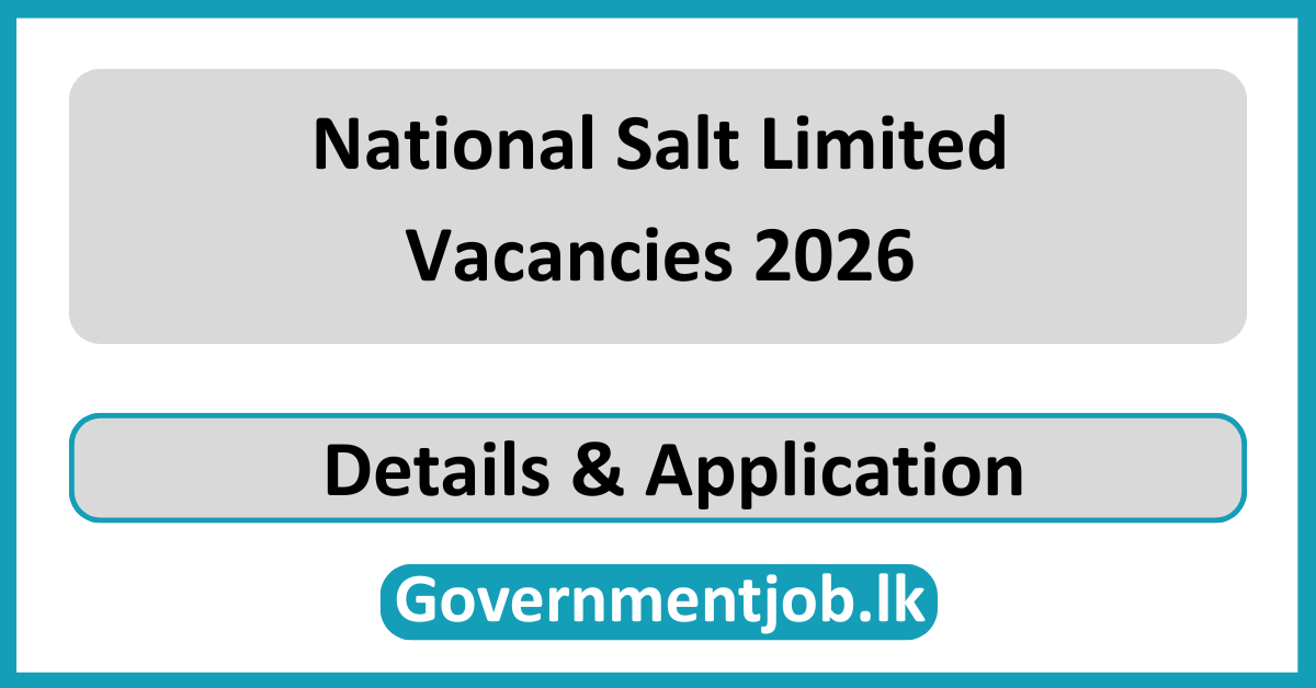 National Salt Limited Vacancies 2026