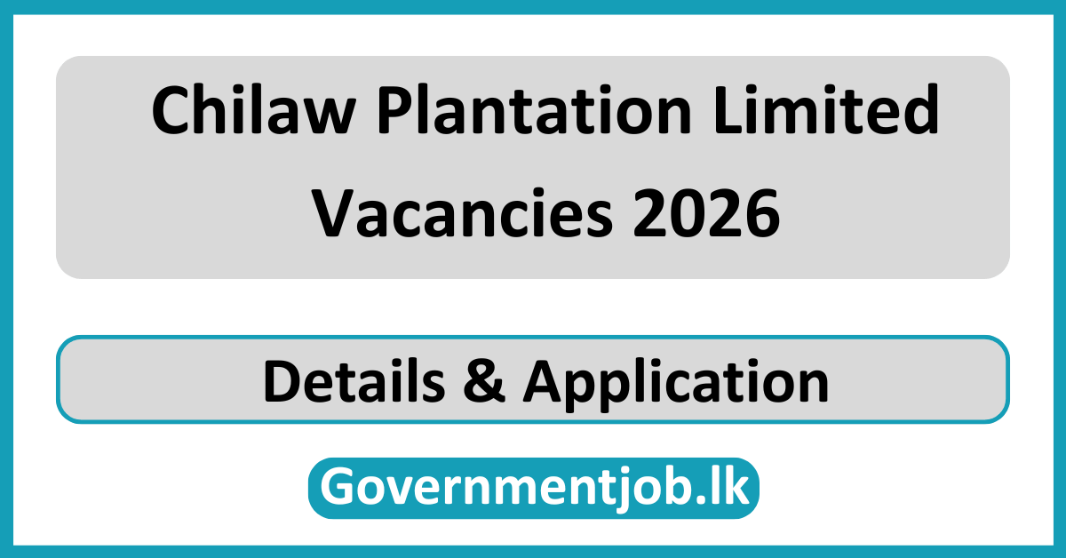 Chilaw Plantation Limited Vacancies 2026