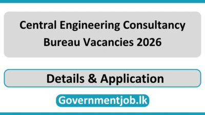 Central Engineering Consultancy Bureau Vacancies 2026 in Sri Lanka (CECB Vacancies 2026)