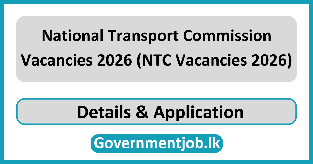 National Transport Commission Vacancies 2026 (NTC Vacancies 2026)