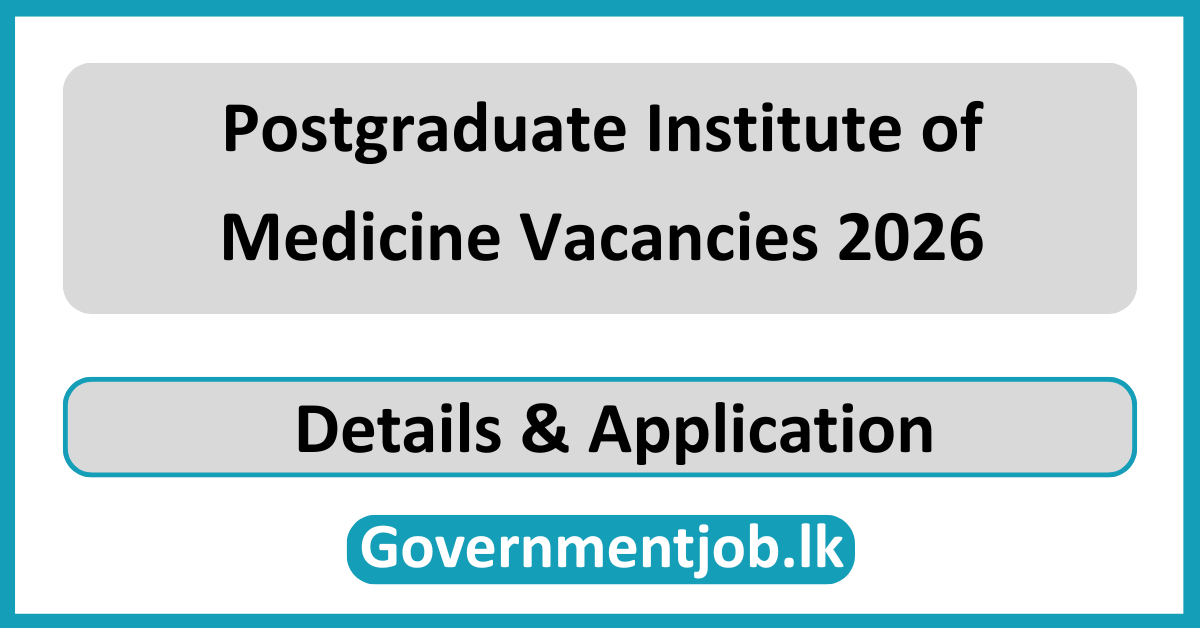 Postgraduate Institute of Medicine Vacancies 2026