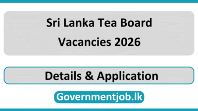 Sri Lanka Tea Board Vacancies 2026
