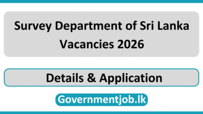 Survey Department of Sri Lanka Vacancies 2026
