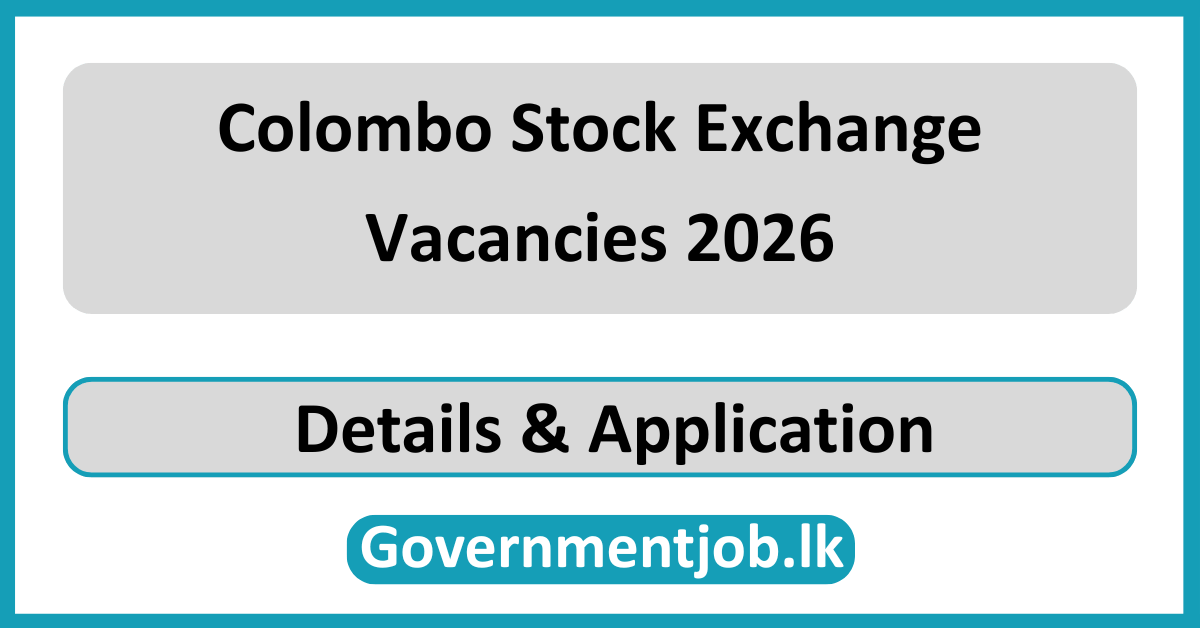 Colombo Stock Exchange Vacancies 2026