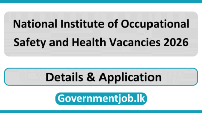 National Institute of Occupational Safety and Health Vacancies 2026